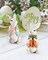Easter Bunnies, 2 Resin 5'' Bunny Figurines with Resurrection Eggs & Carrots - Hand Painted Statue Spring Decorations for The Home Decor Office Gift (Easter Bunny)
